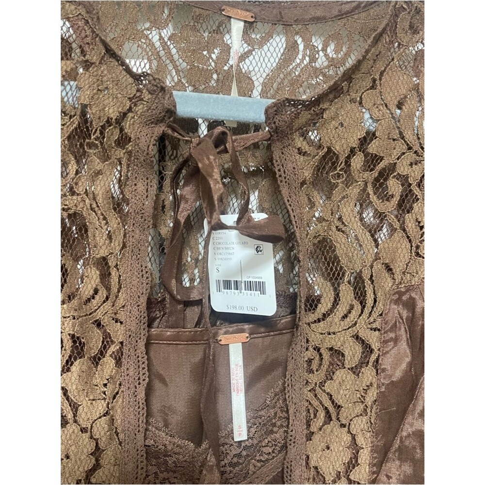 NWT Free People Lenna Set in Chocolate Gelato Sz S NWT - Picture 6 of 9